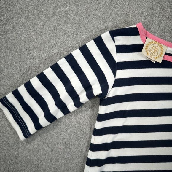 The Beaufort Bonnet Co Girls 18-24 Months Striped Top Strawberry Patch TBBC - Picture 2 of 5